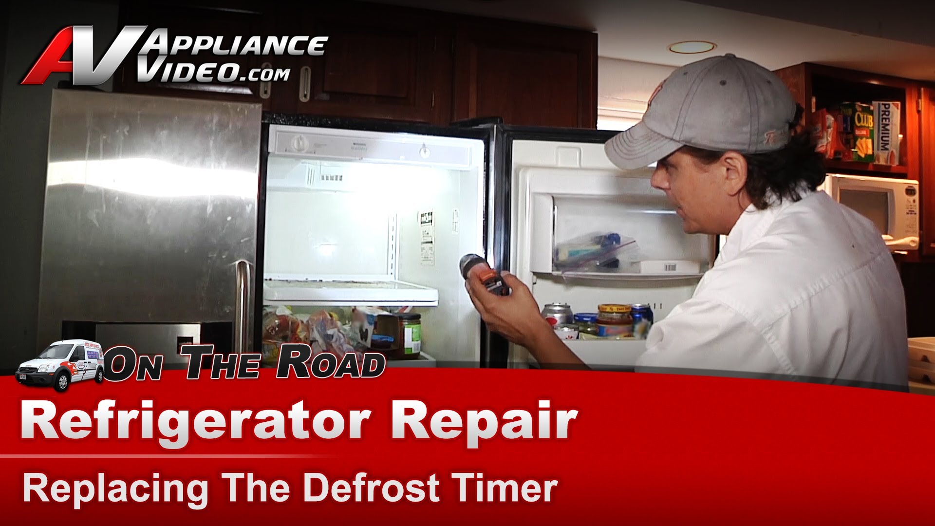 Frigidaire FRS24WSCB1 Refrigerator Repair – Replacing the defrost timer ...