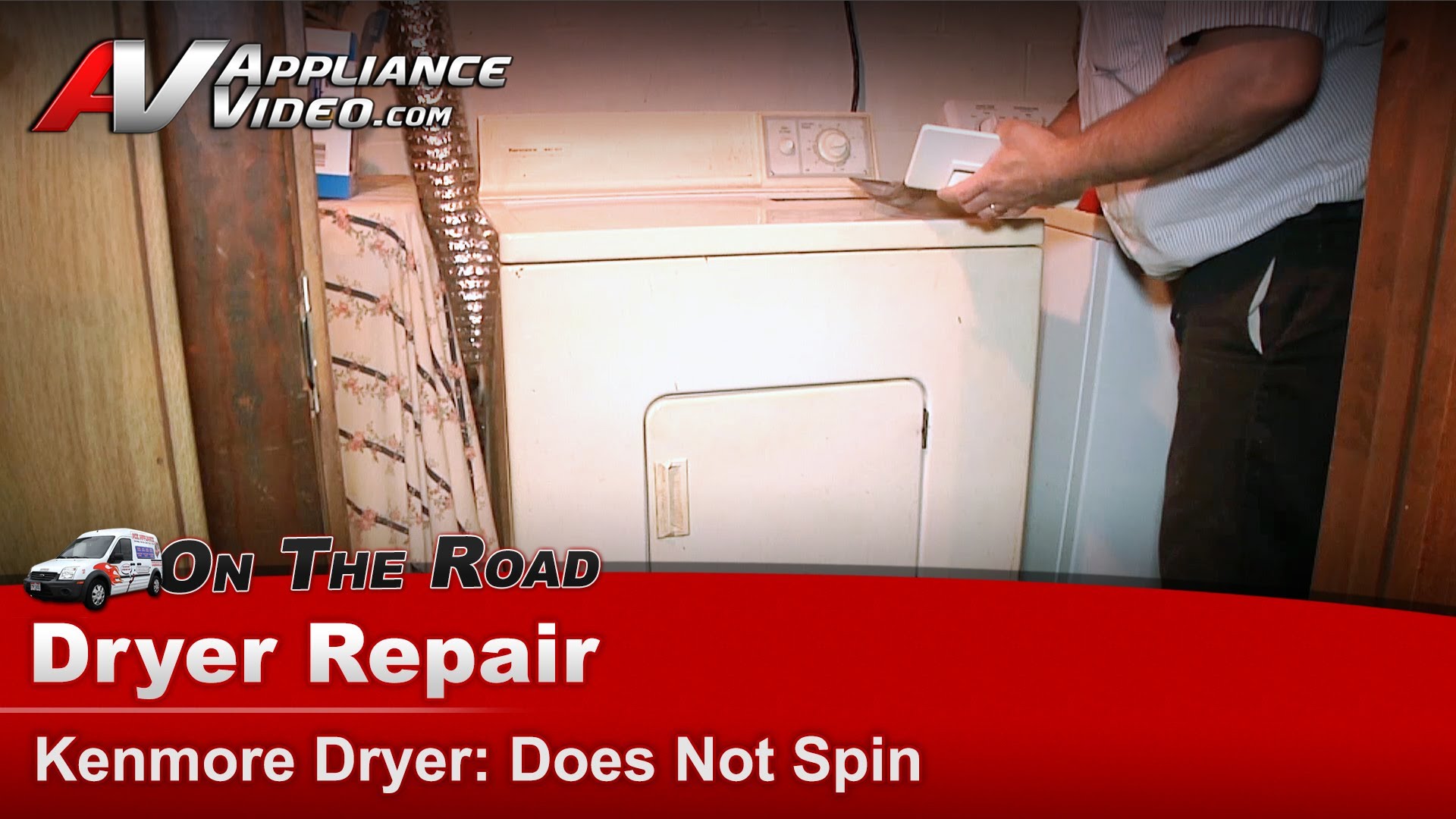 Kenmore 11096110100 Dryer Repair – Does not spin – Rollers | Appliance ...