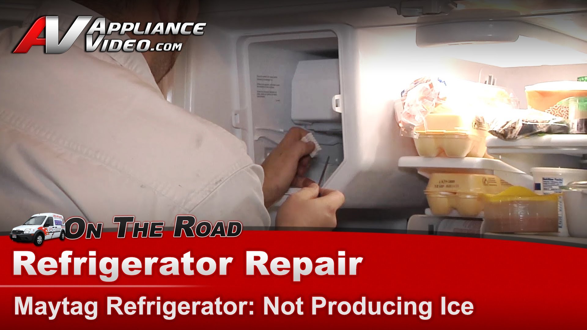 Maytag MFI2670XEW6 Refrigerator Repair Not producing ice Ice Maker