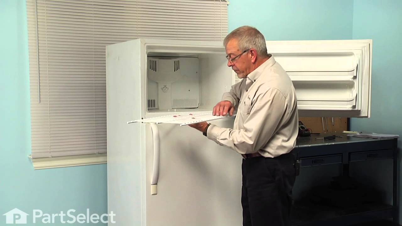 Replacing Freezer Shelf On A Frigidaire Refrigerator Appliance Video