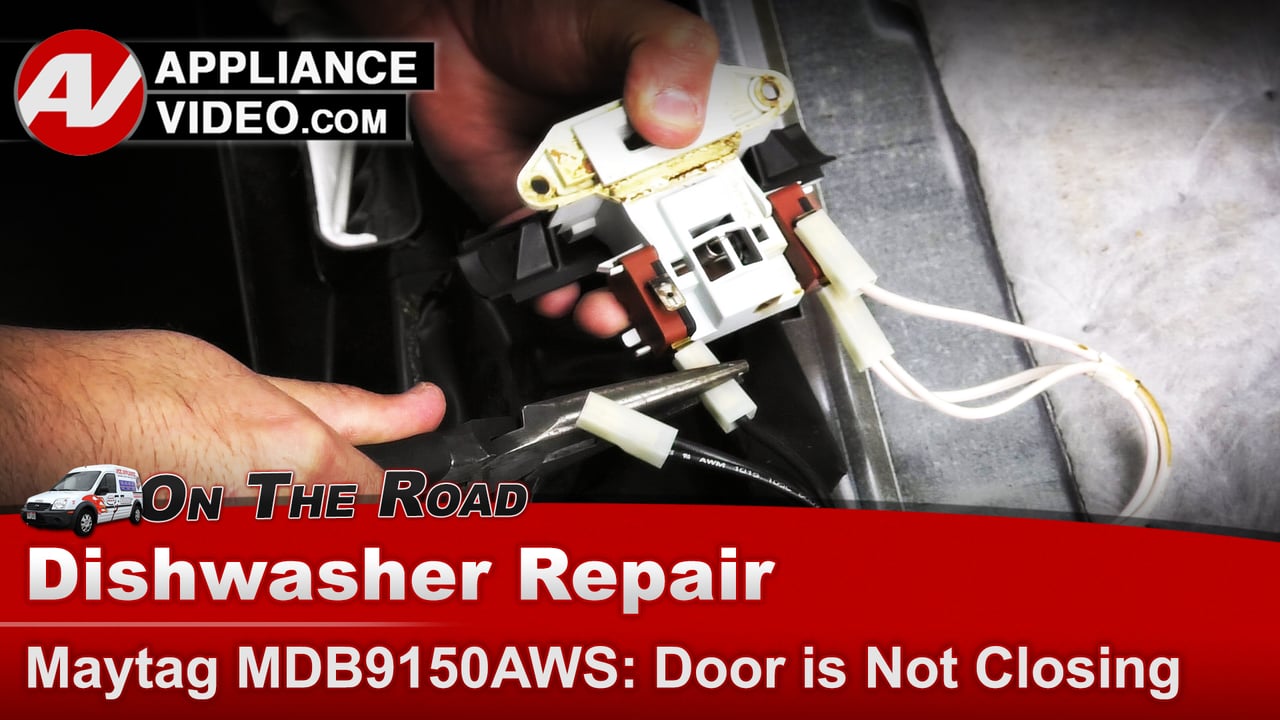 Maytag Dishwasher – Door Latch – Door will not stay latched | Appliance ...