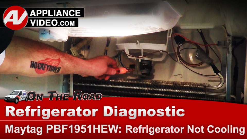 Maytag PBF1951HEW Refrigerator Diagnostic – Fan in freezer not running ...