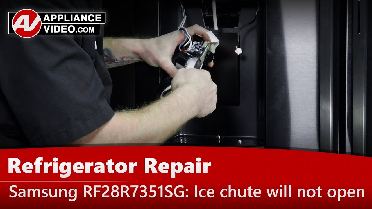 Samsung RF28R7351SG/AA Refrigerator – Ice chute will not open – Ice ...