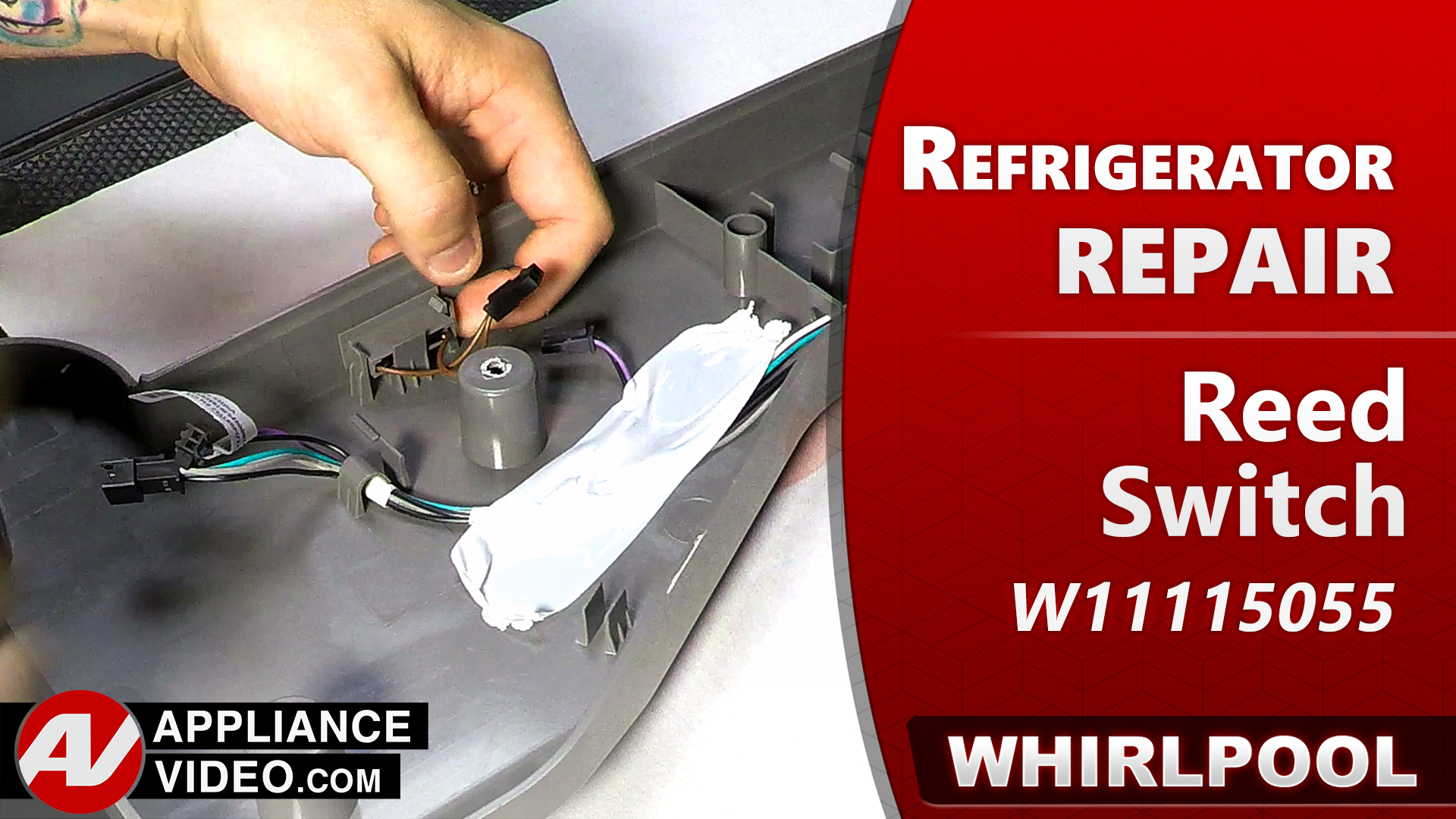 Whirlpool WRQA59CNKZ Refrigerator – Door indicated open when closed – Reed Switch